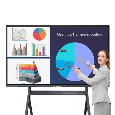 Infrared Touch Smart Interactive Whiteboard 4K HD LCD Screens 90% NTSC