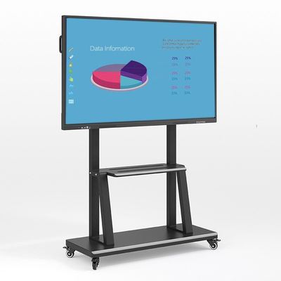 4K Ultra HD Infrared 20-point Multi-touch 75'' Flat Panel interactif avec connexions USB et HDMI